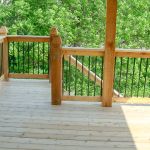Custom wood deck stairs in Lincoln, NE